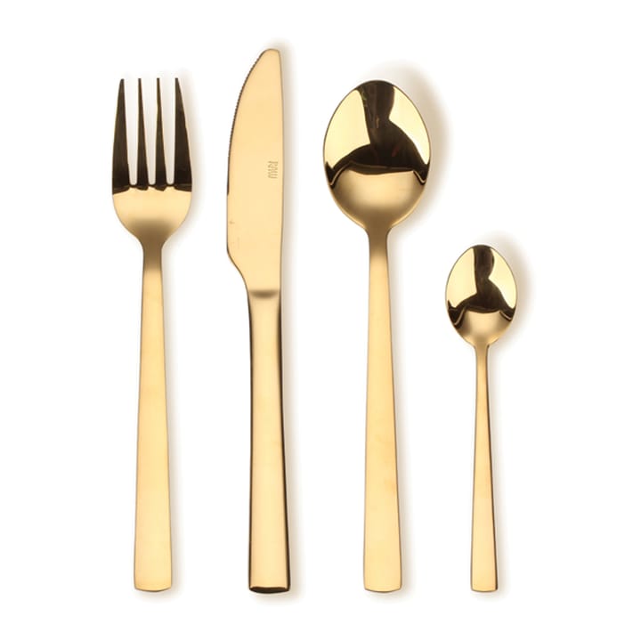 Raw cutlery set 16 pcs, gold Aida