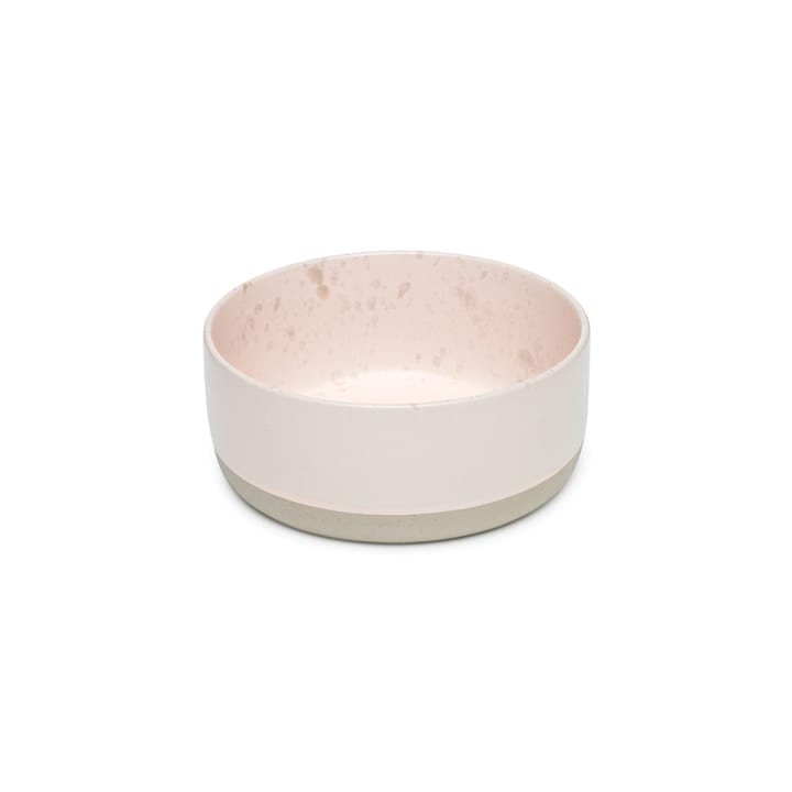 Raw deep bowl stoneware - Nude with dots - Aida
