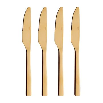 Raw dinner knife 4-pack - Gold - Aida