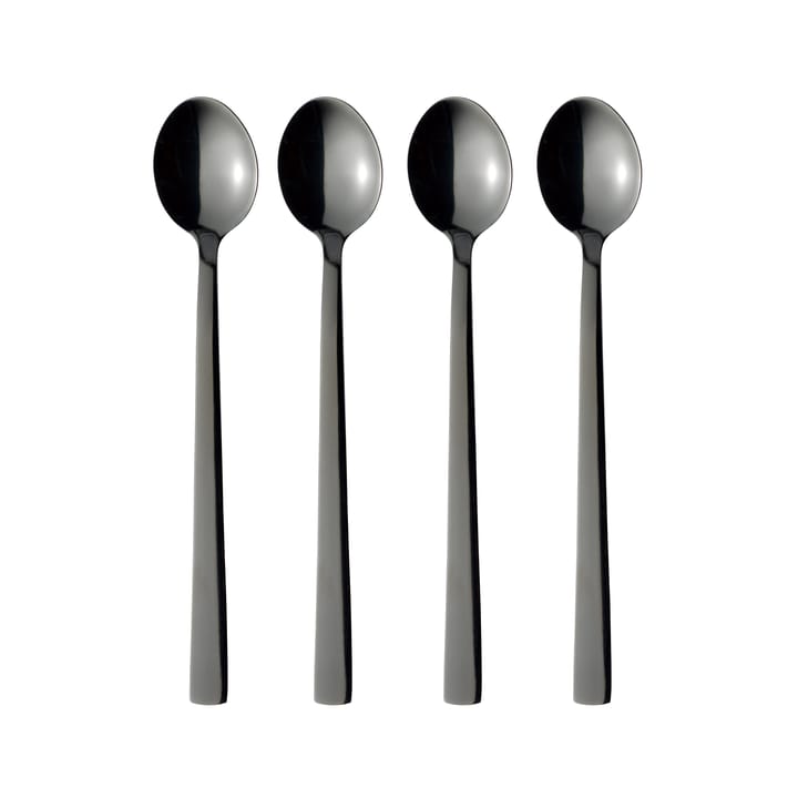 Raw latte spoon 4-pack - Black - Aida