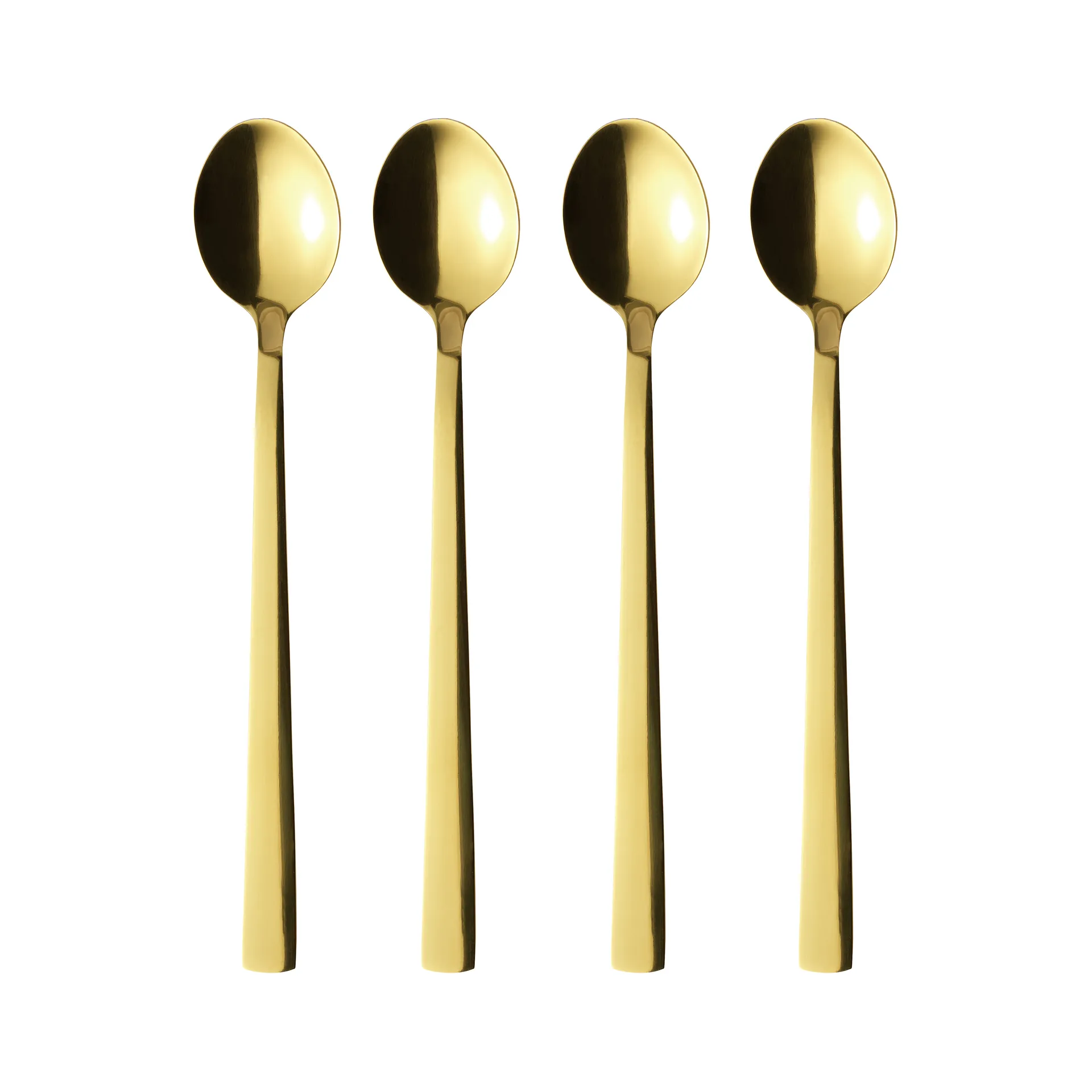Raw latte spoon 4-pack, Gold Aida