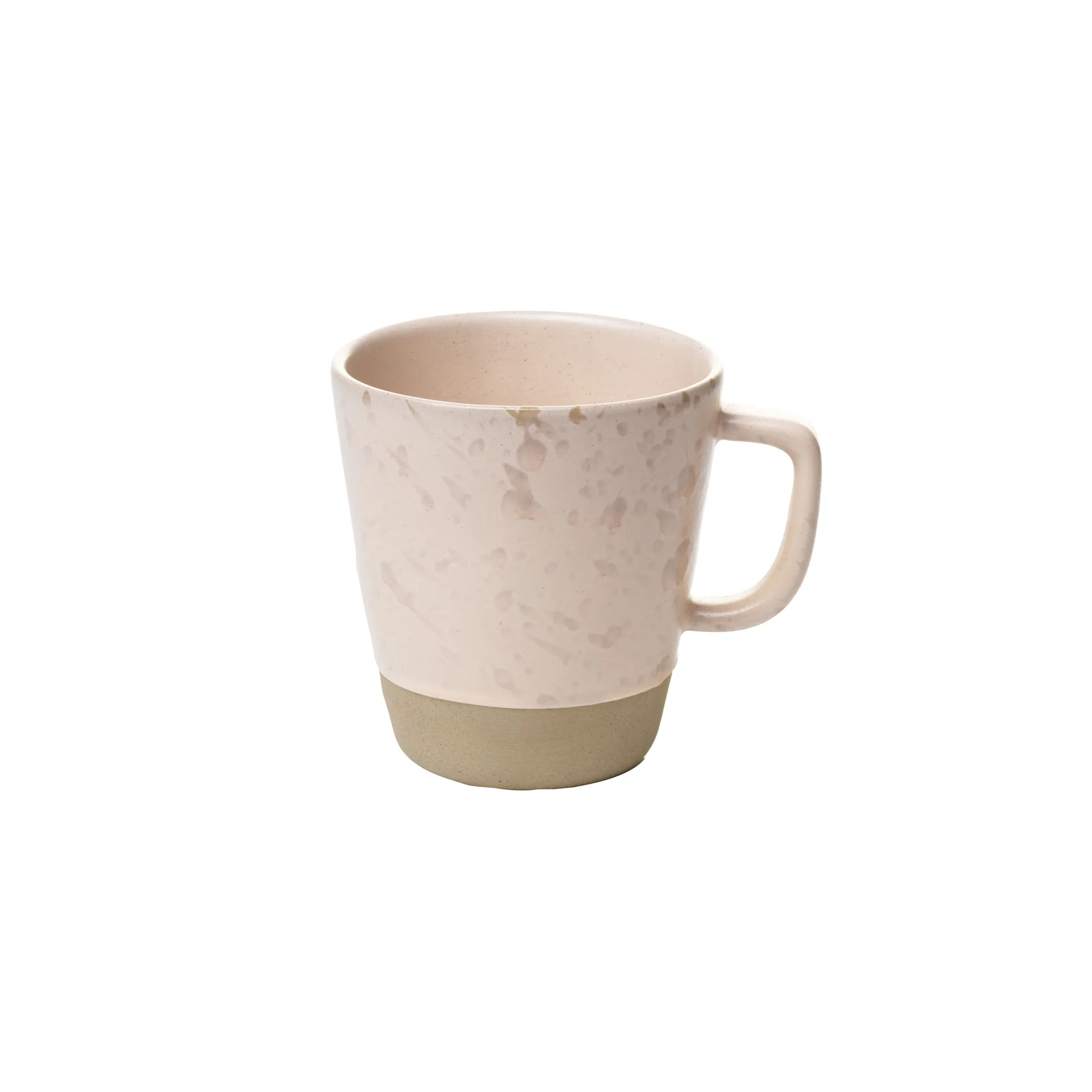Raw mug with handle 30 cl, nude with dots Aida