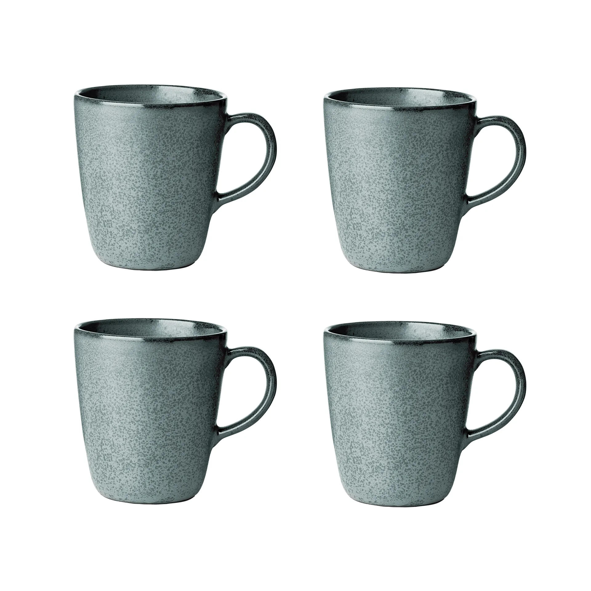 Raw mug with handle 35 cl 4-pack, northern green Aida