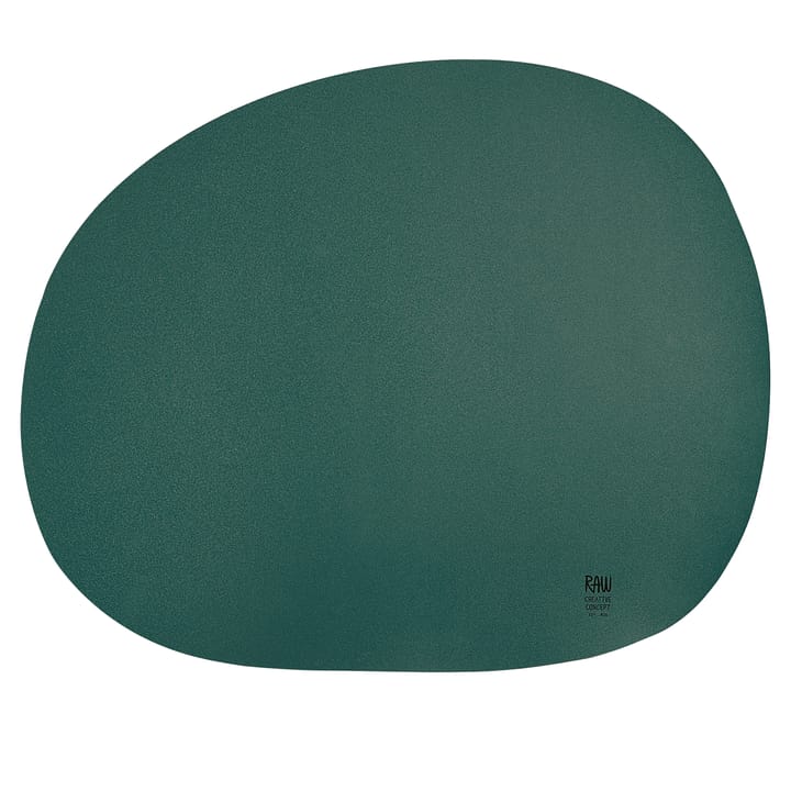 Raw placemat 41 x 33.5 cm, dark green Aida