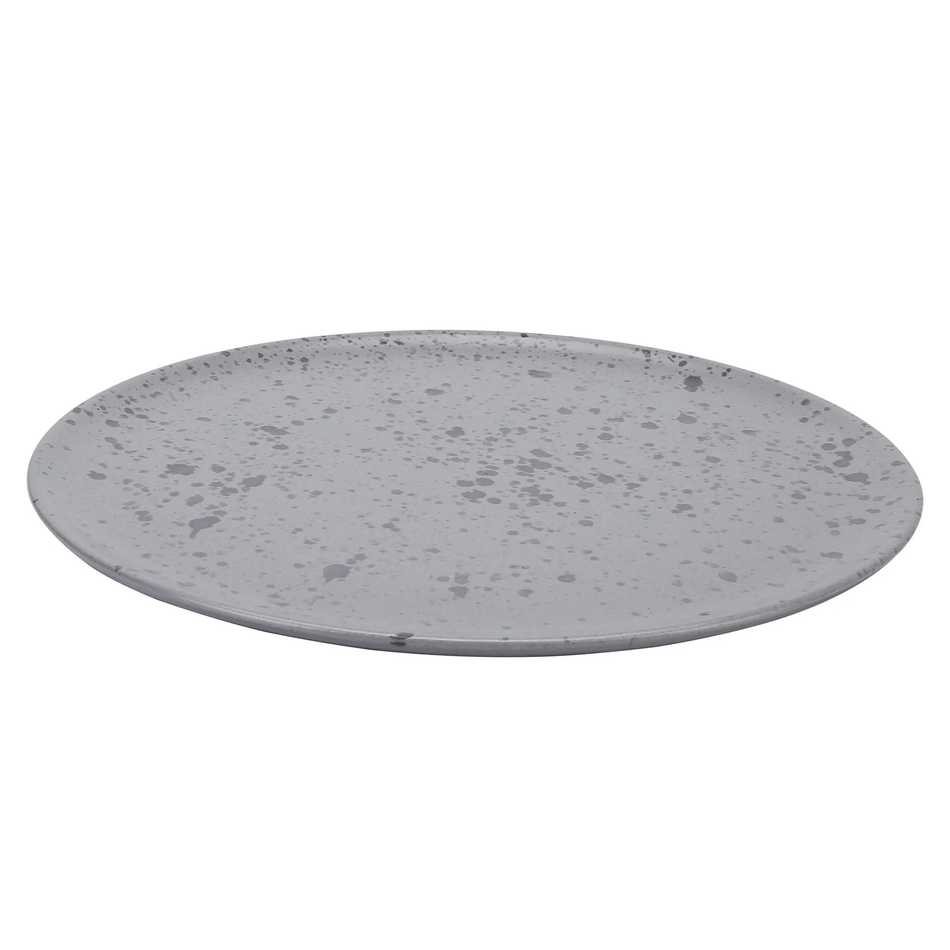 Raw plate Ø28 cm, grey with dots Aida