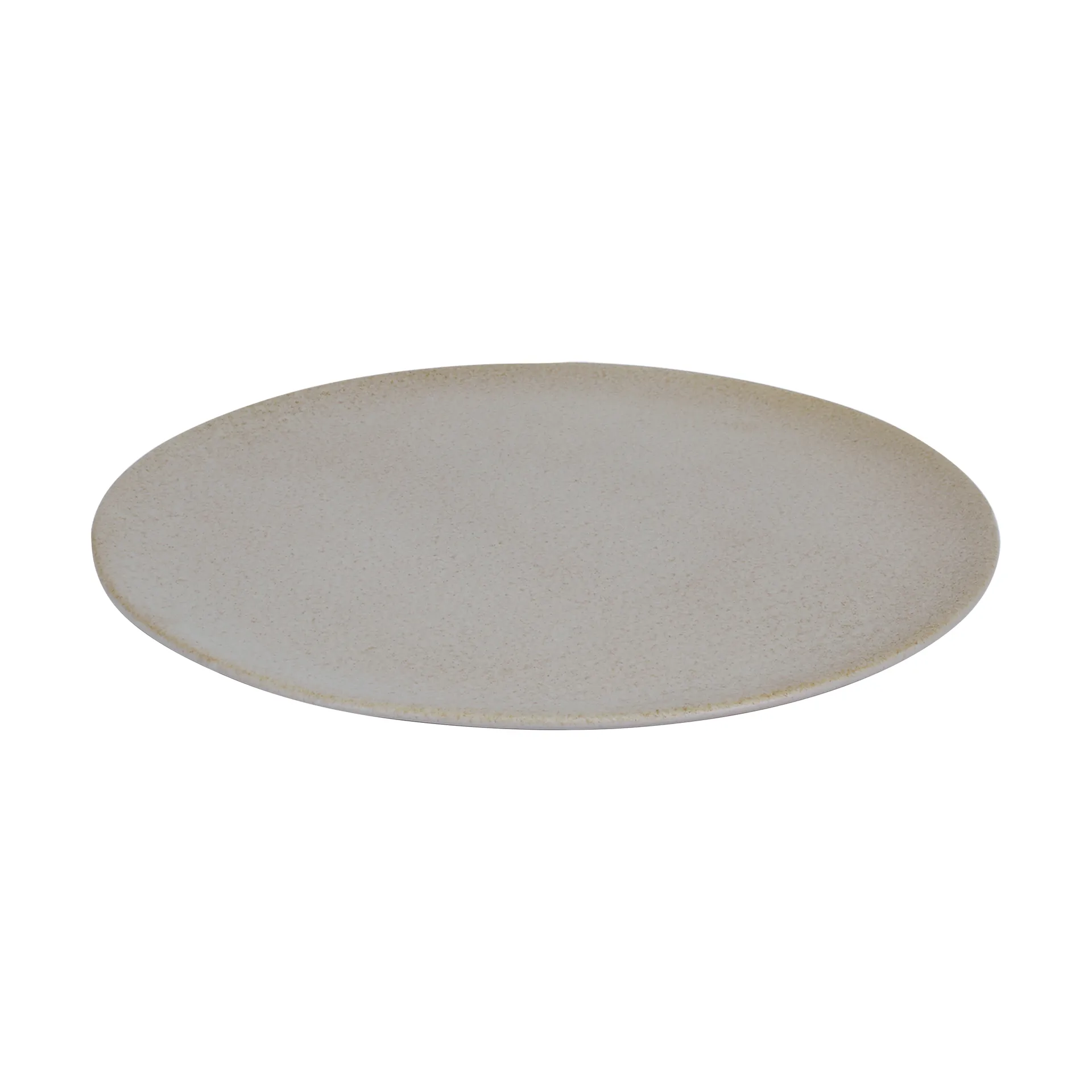 Raw plate Ø34 cm, Sandy beige Aida
