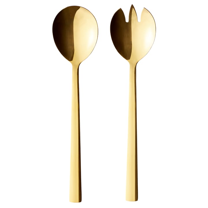 Raw salad cutlery 2 pieces - gold - Aida