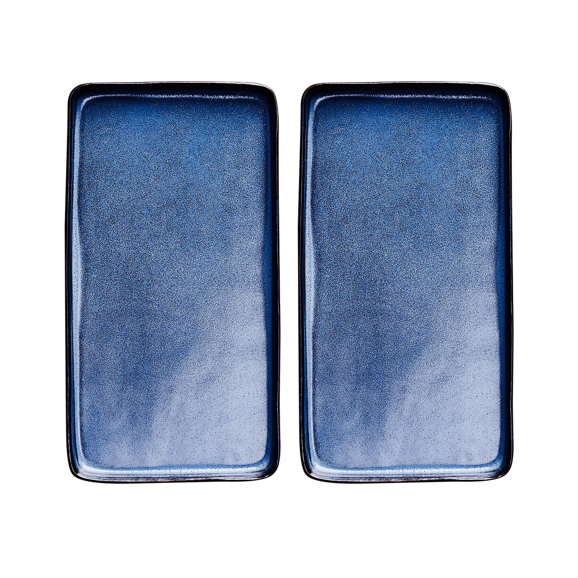 Raw saucer 18x34 cm 2-pack, midnight blue Aida