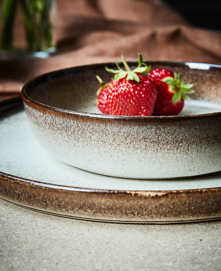 Søholm Sonja deep plate Ø18 cm, Brown Aida