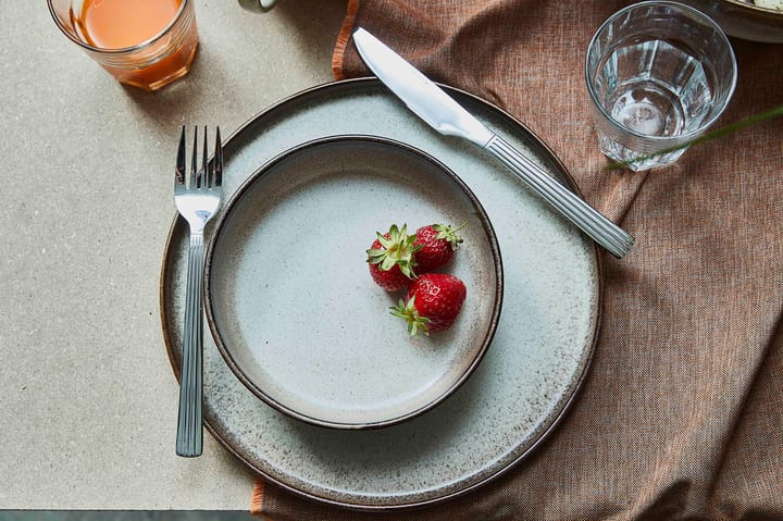 Søholm Sonja deep plate Ø18 cm, Brown Aida