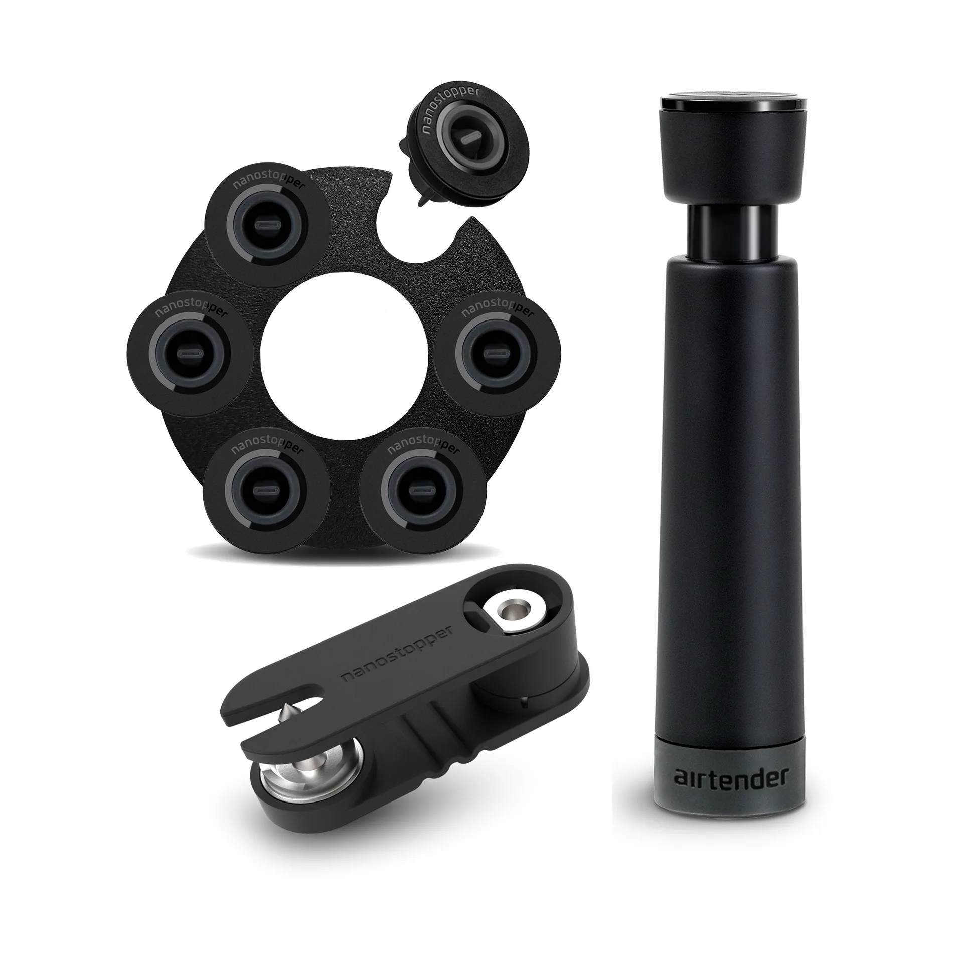 Airtender Vacuum Sealer Food and Wine Gift Set, 9 parts Airtender