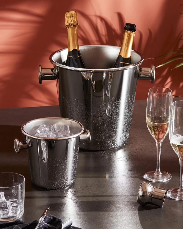 5052 wine cooler stainless steel, 2 bottles Alessi