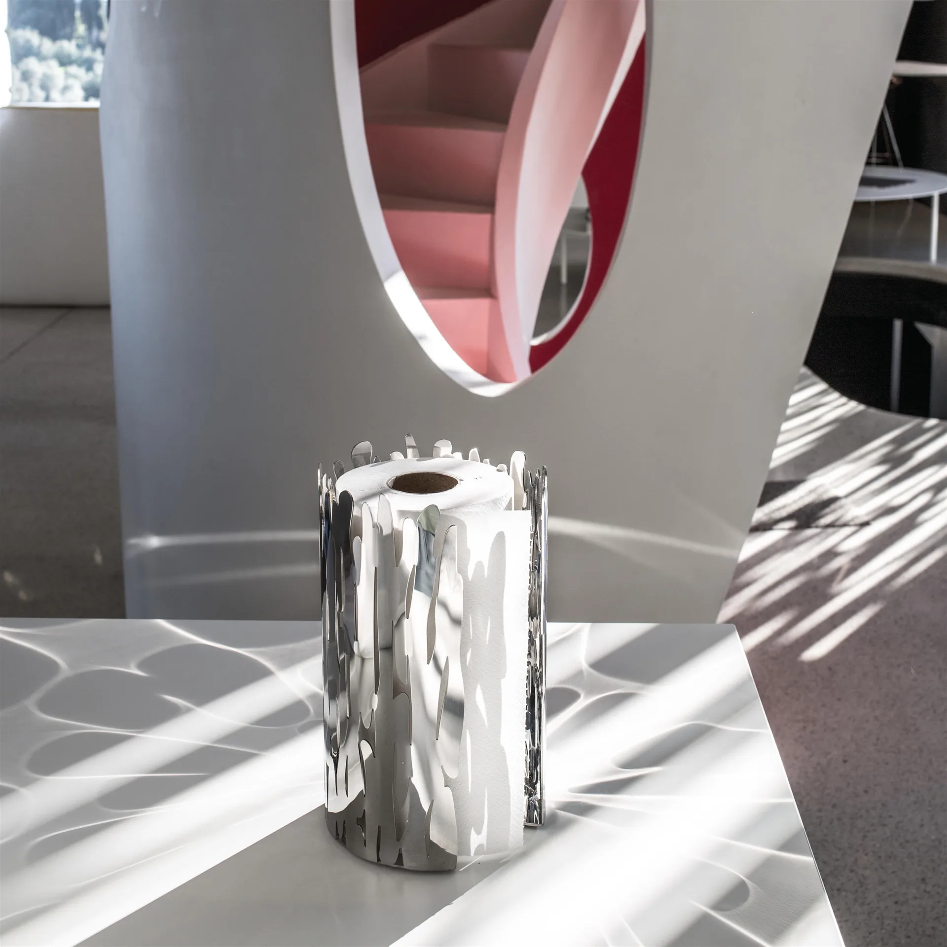 Barkroll kitchen paper roll holder, stainless steel Alessi