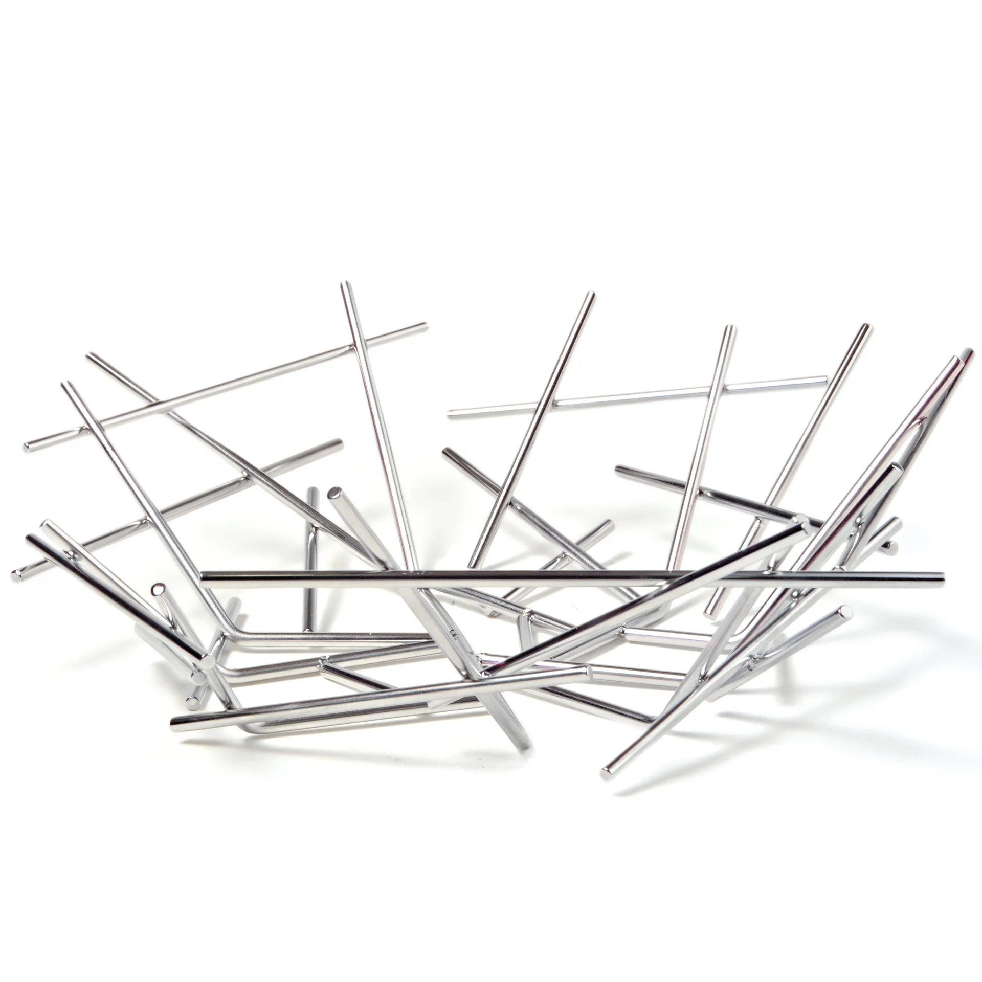 Blow up fruit basket, stainless steel Alessi