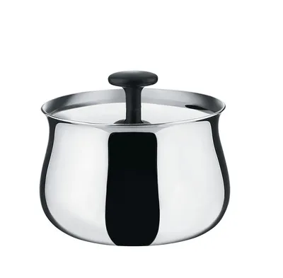 Cha Sugar bowl 21 cl 8x7 cm, Steel Alessi