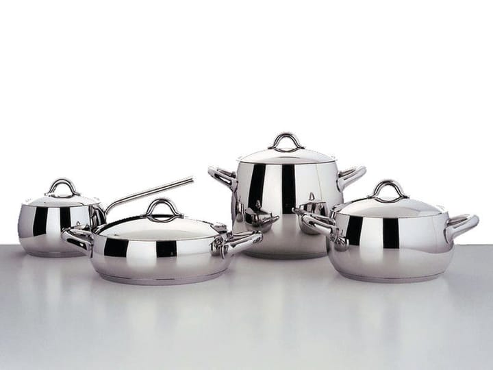 Mami pot set 7 pieces, Stainless steel Alessi