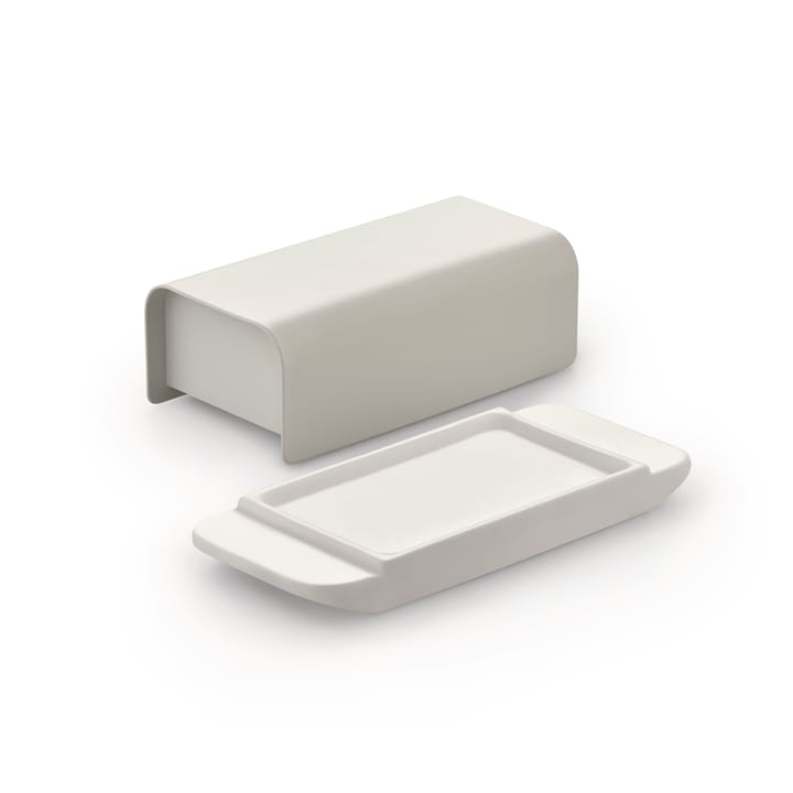 Mattina butter dish 9.5x21 cm, Warm grey-stainless steel Alessi