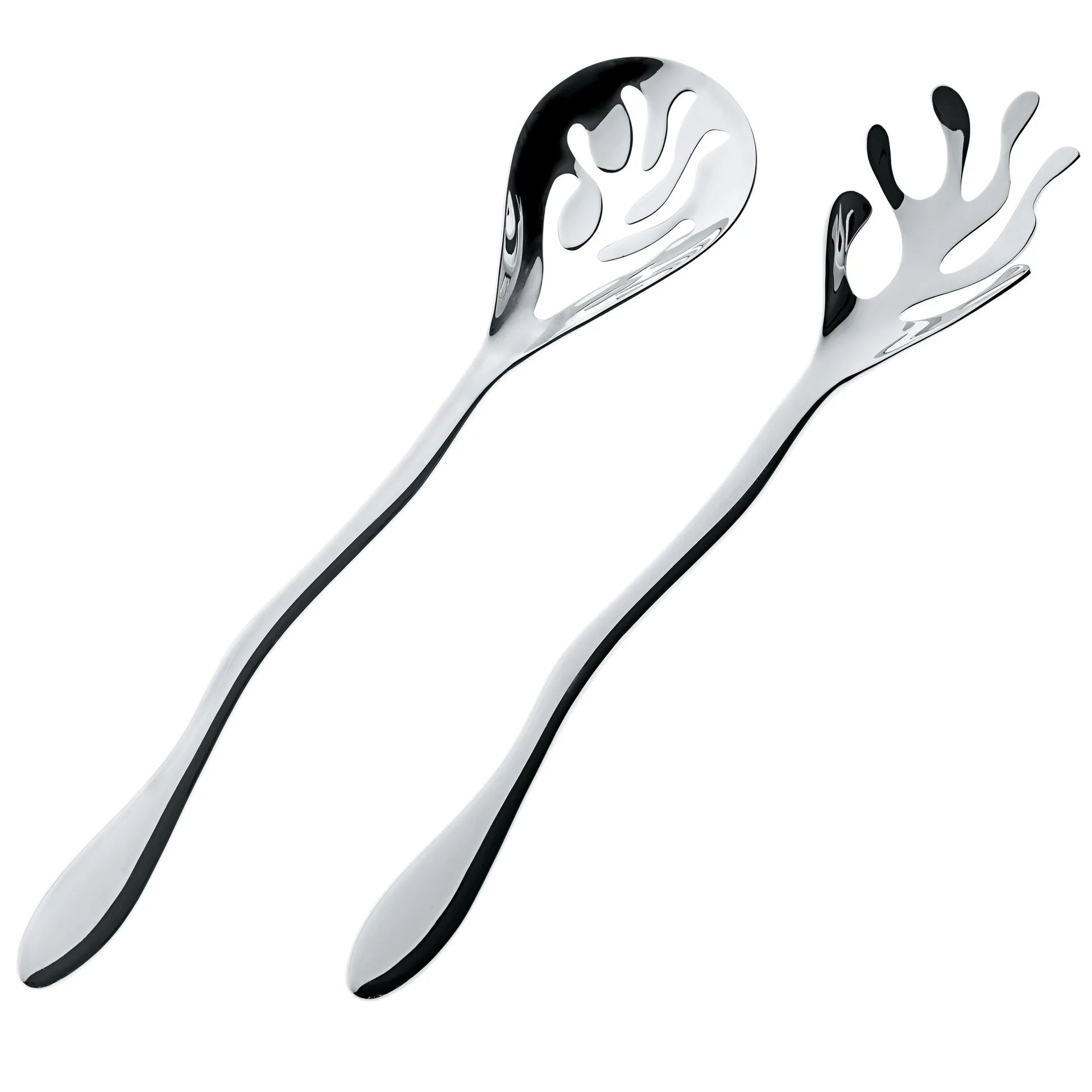 Mediterraneo salad set, stainless steel Alessi