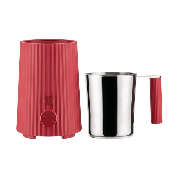 Plissé Milk Frother 35 cl - Red - Alessi