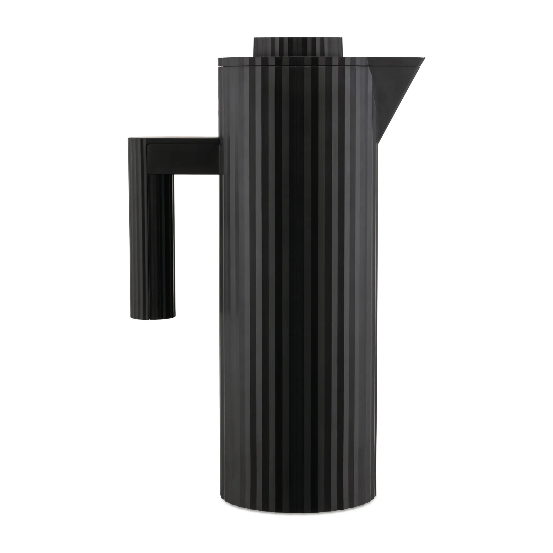 Plissé thermos jug 1 L, Black Alessi