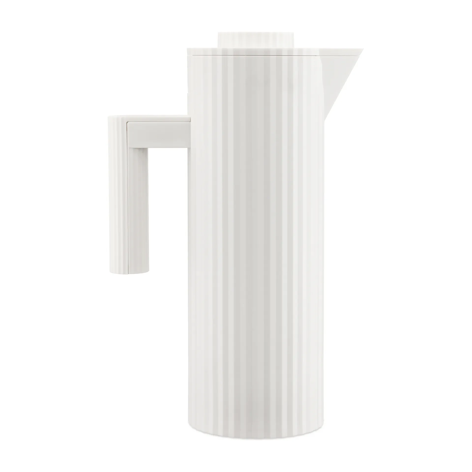 Plissé thermos jug 1 L, White Alessi