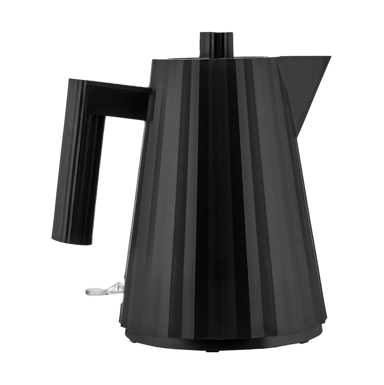 Plissé water kettle 1 l, Black Alessi