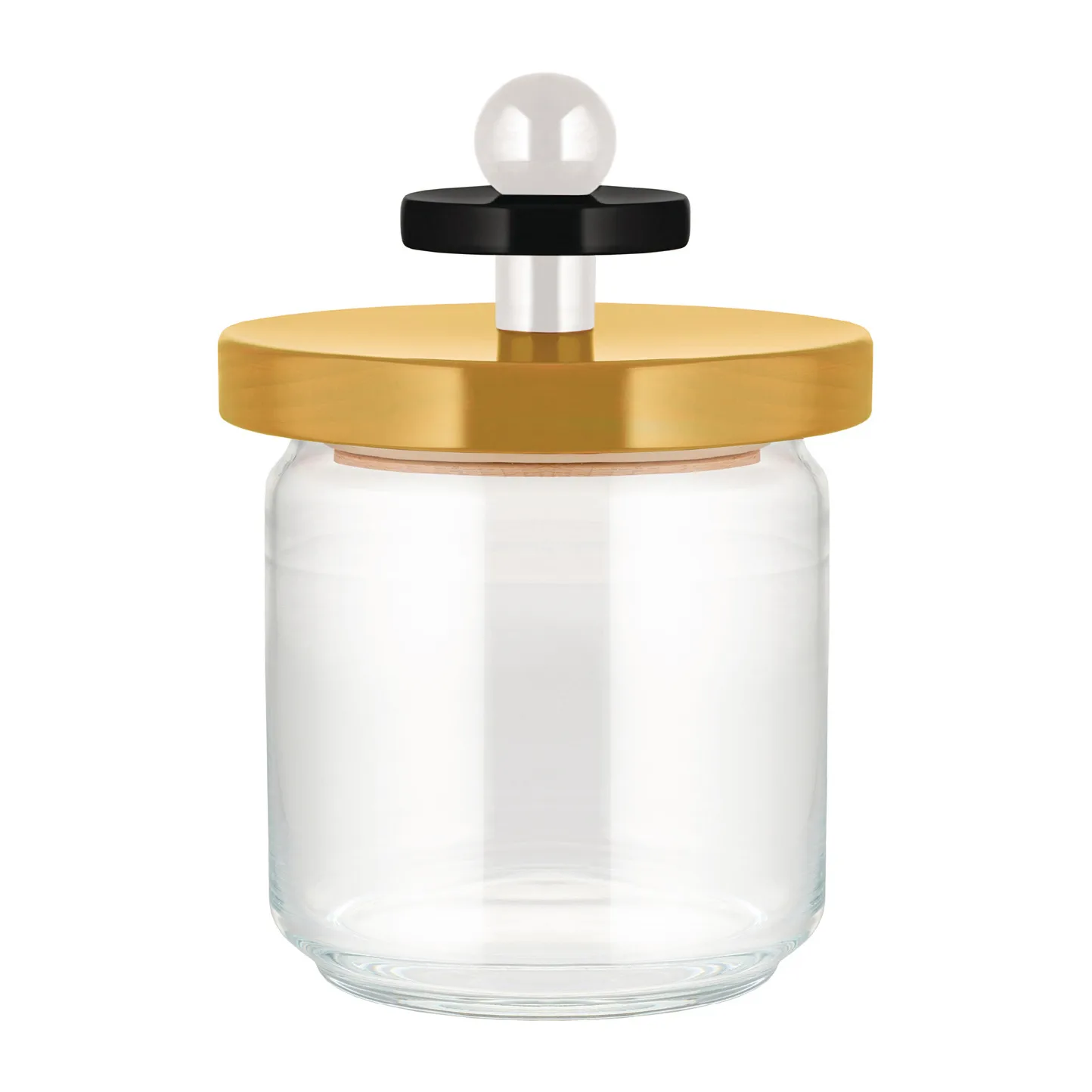 Twergi storage jar 0.75 L, Yellow Alessi