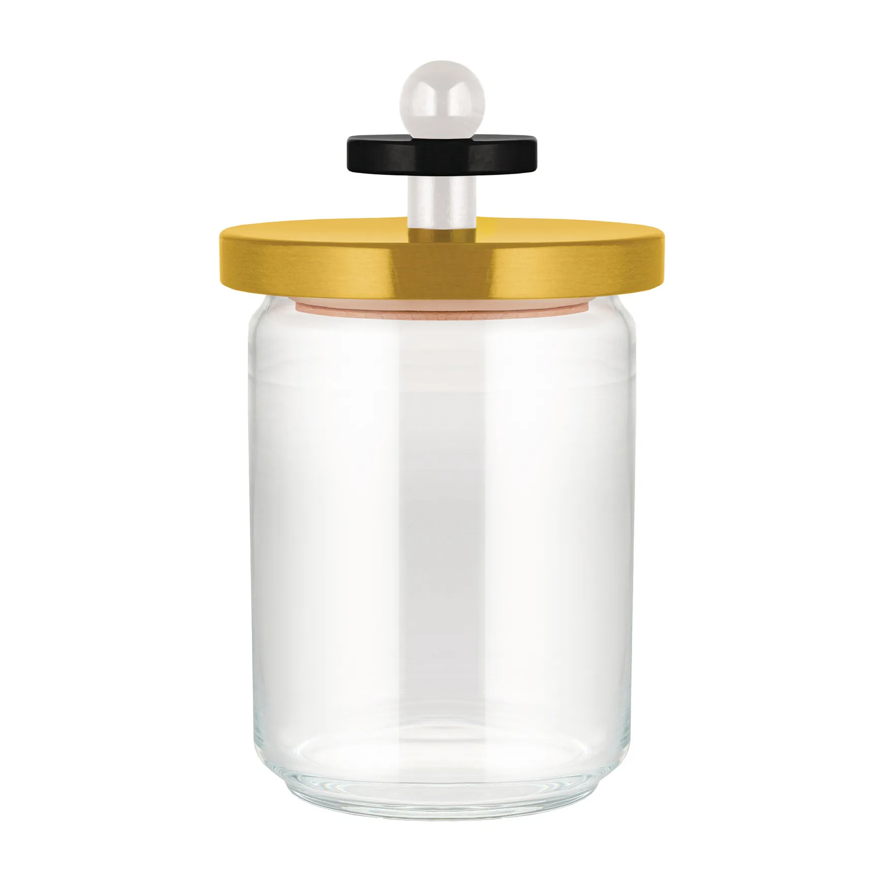 Twergi storage jar 1 L, Yellow Alessi