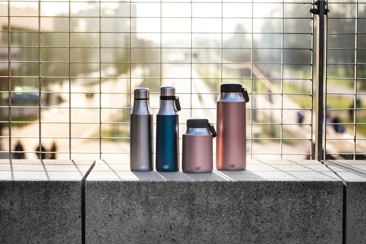 City waterbottle double walled 0.5 l, Blue satin Alfi