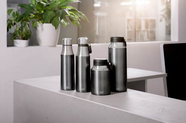 City waterbottle double walled 0.5 l, Grey satin Alfi