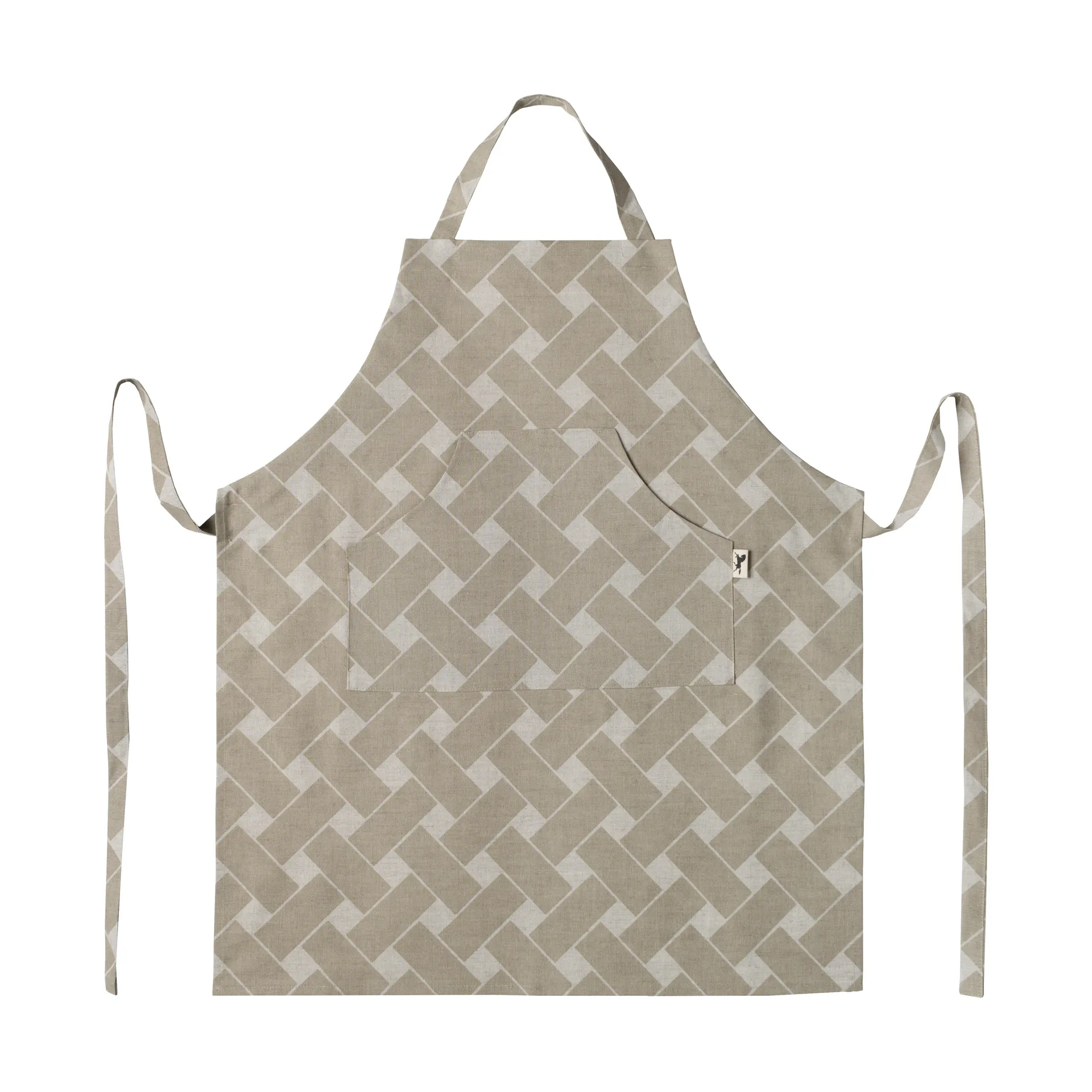 Basket XL apron, Natural taupe Almedahls