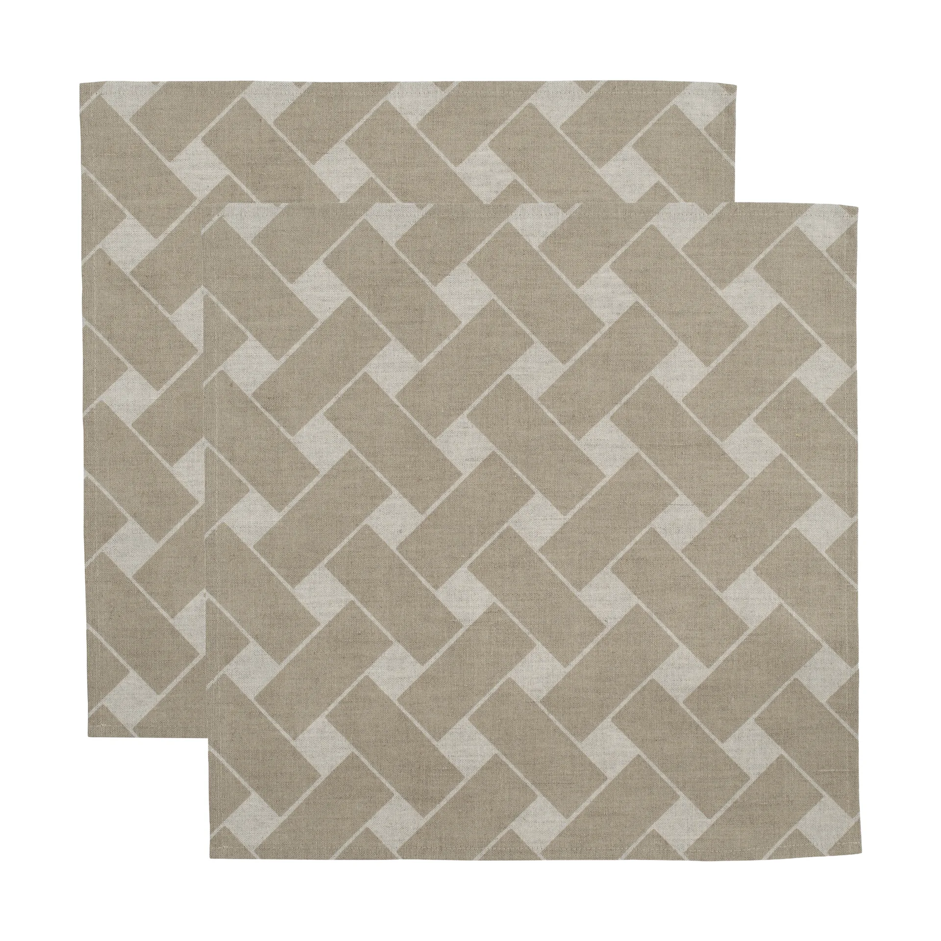 Basket XL napkin 45x45 cm 2-pack, Natural taupe Almedahls
