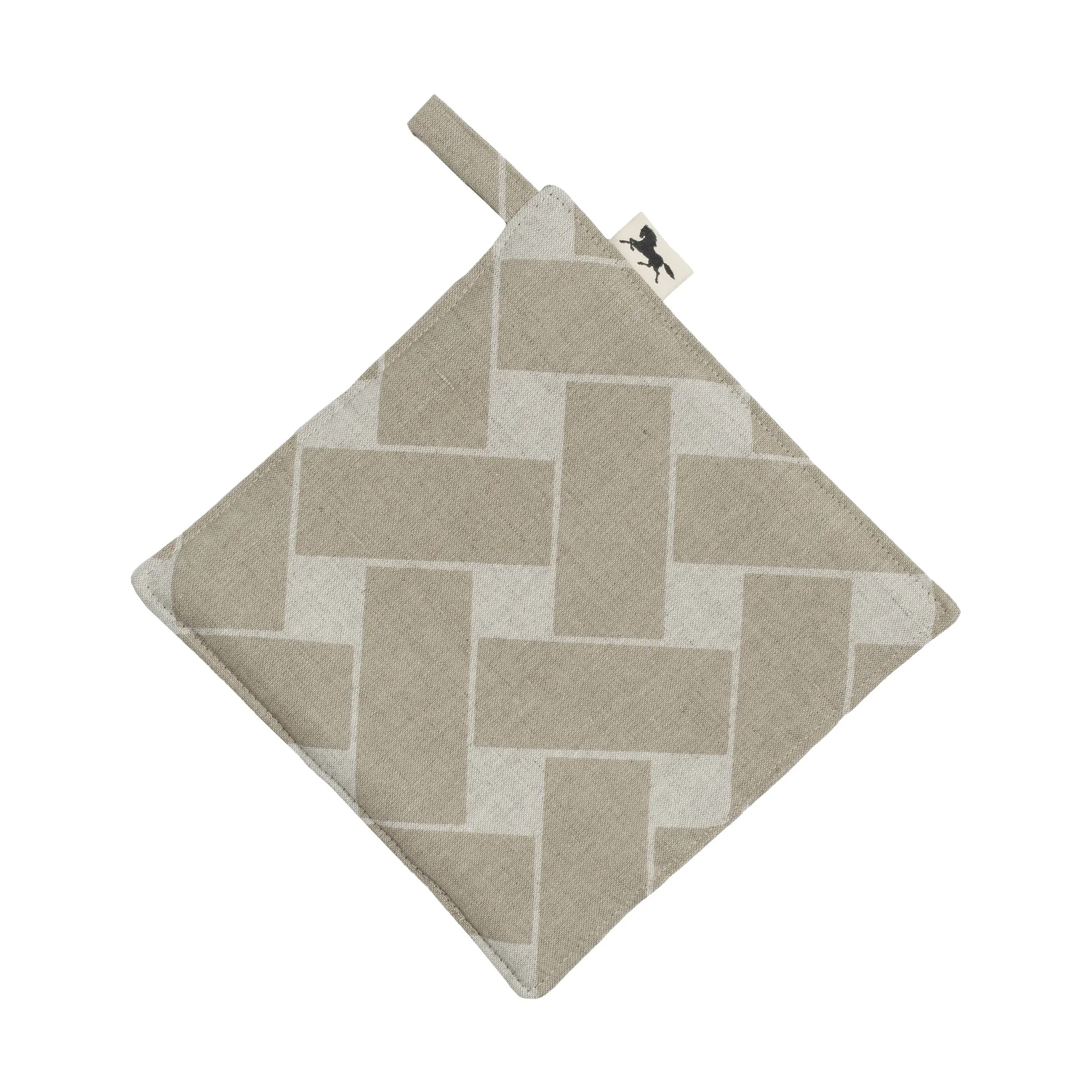 Basket XL pot holder 23x23 cm, Natural taupe Almedahls