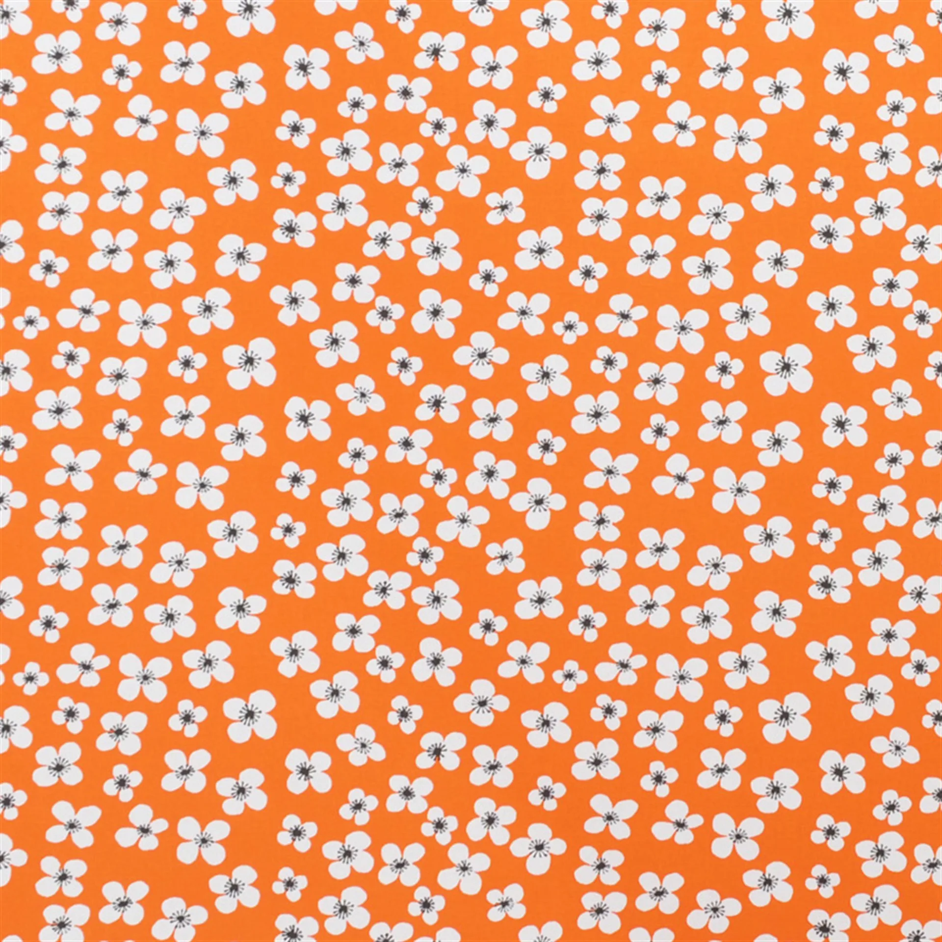 Belle Amie fabric orange, orange-white Almedahls
