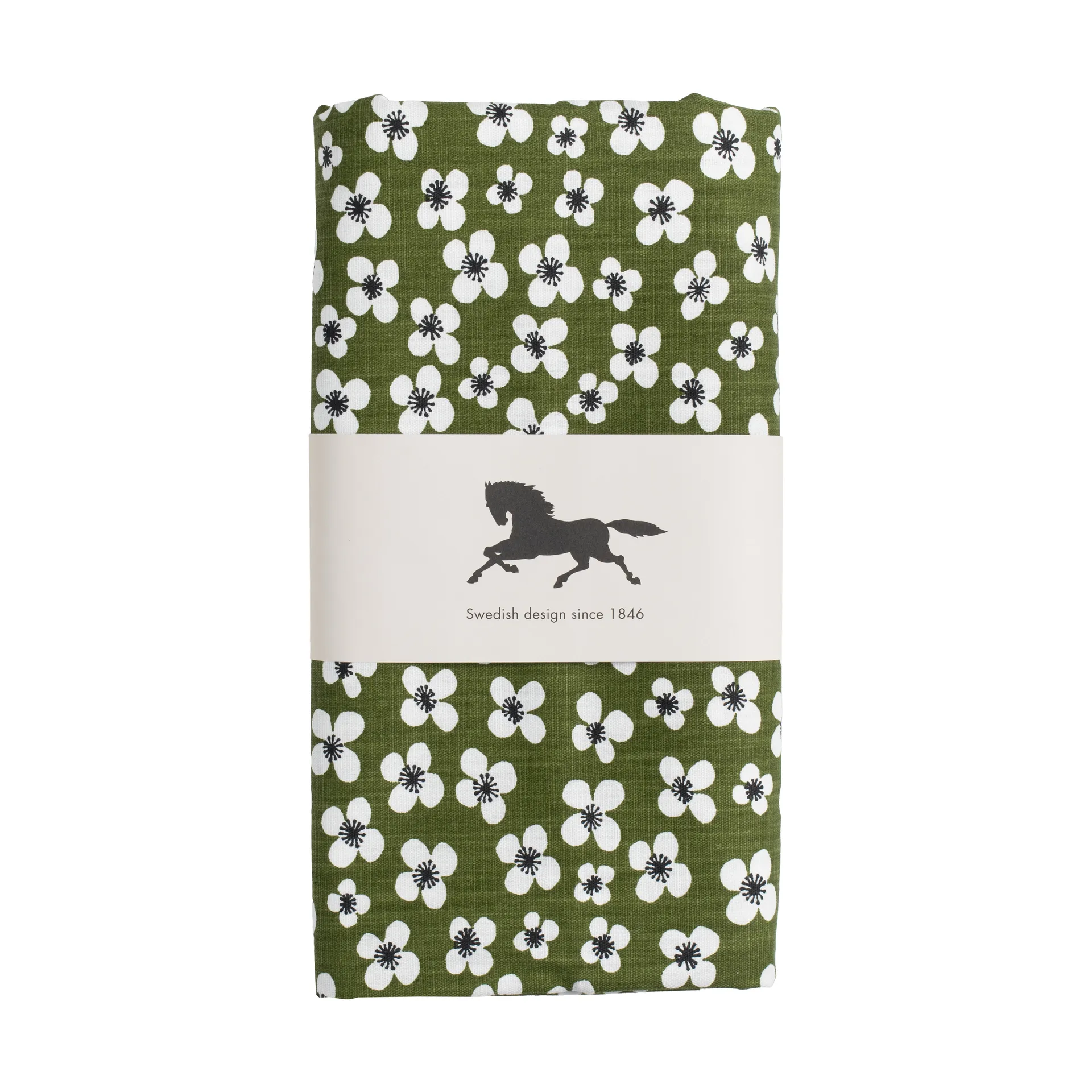 Belle Amie oilcloth, Dark green, 145x220 cm Almedahls