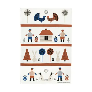Hunter kitchen towel 47x70 cm - Blue-brown - Almedahls
