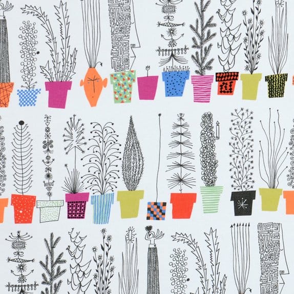 Italiensk blomsterhylla fabric, multi Almedahls