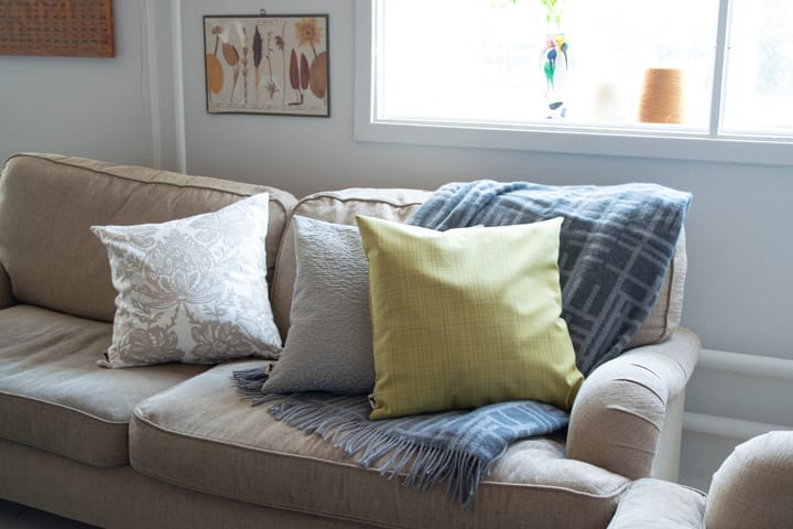 Kvarts pillowcase 50x50 cm, Yellow Almedahls