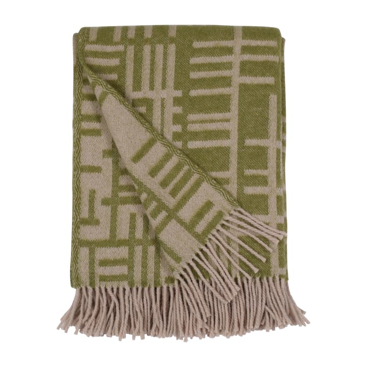 Pickepin throw 130x170 cm, Moss green-beige Almedahls