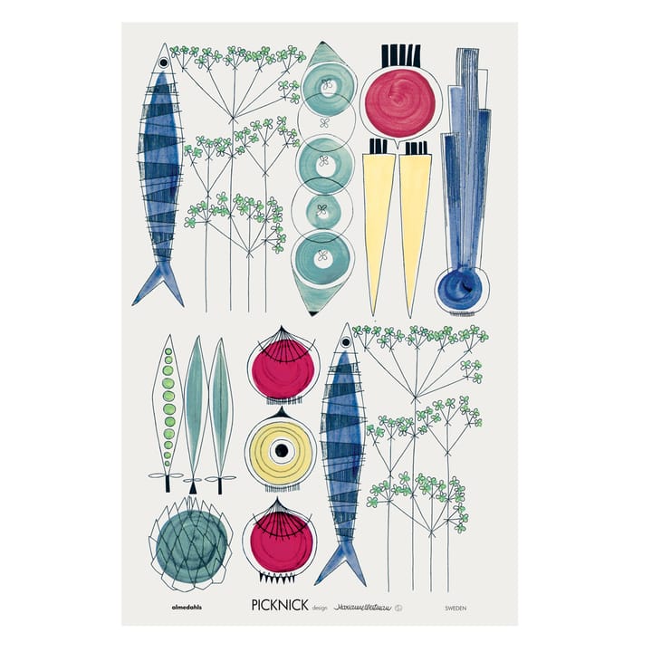 Picknick kitchen towel - 47x70 cm - Almedahls