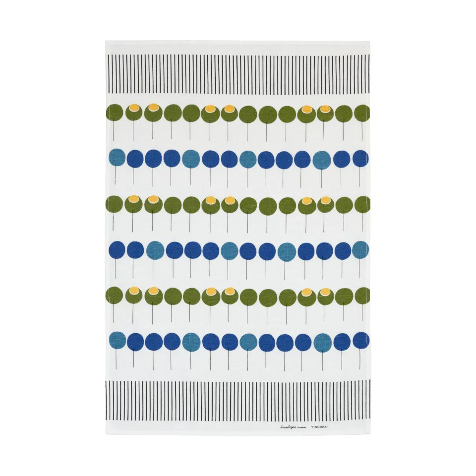 Pinnebär kitchen towel 47x70 cm, Blue-green Almedahls