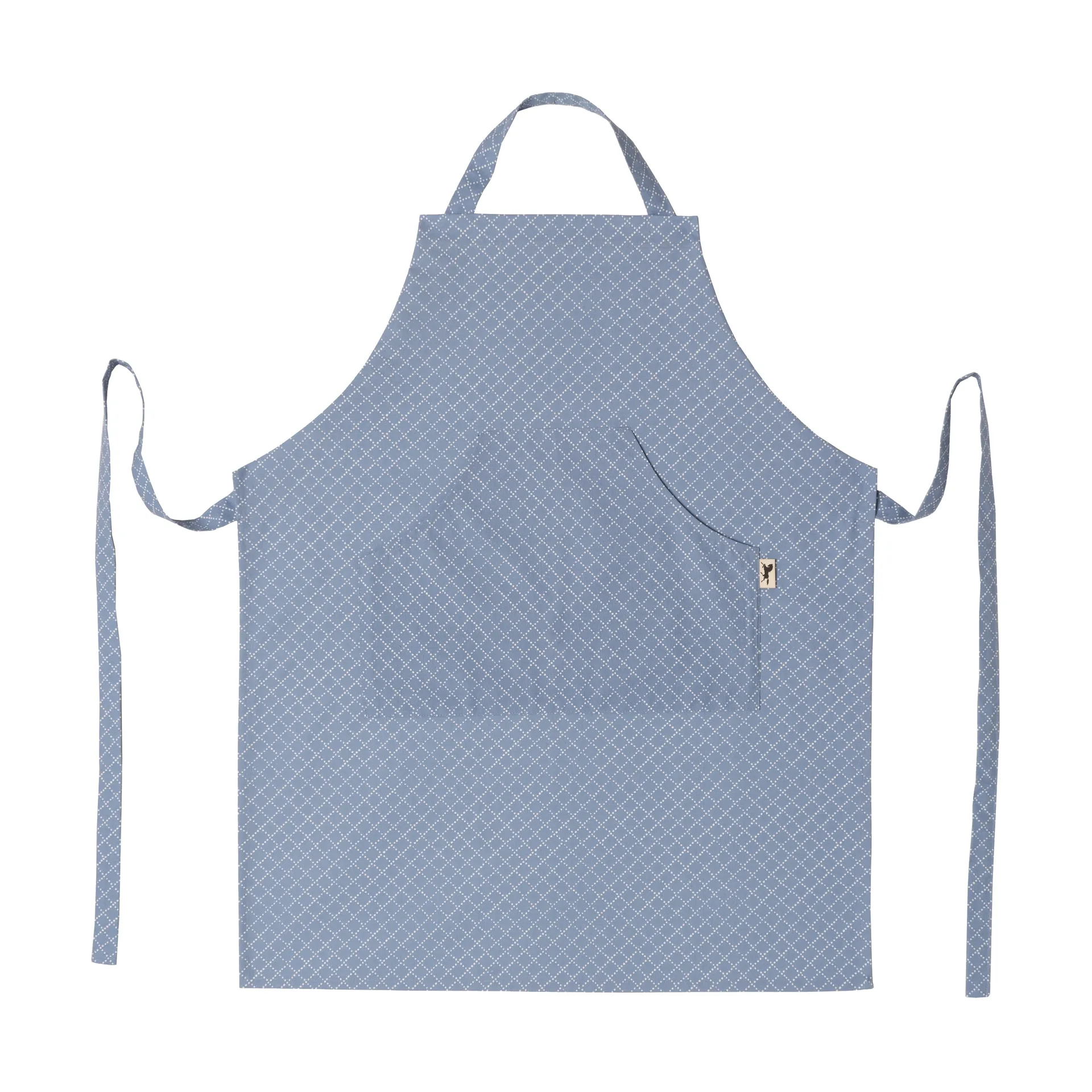 Polka dot apron, Blue Almedahls