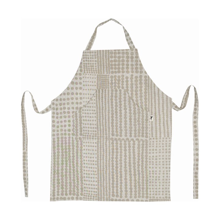 Polka dot apron, Natural-taupe Almedahls