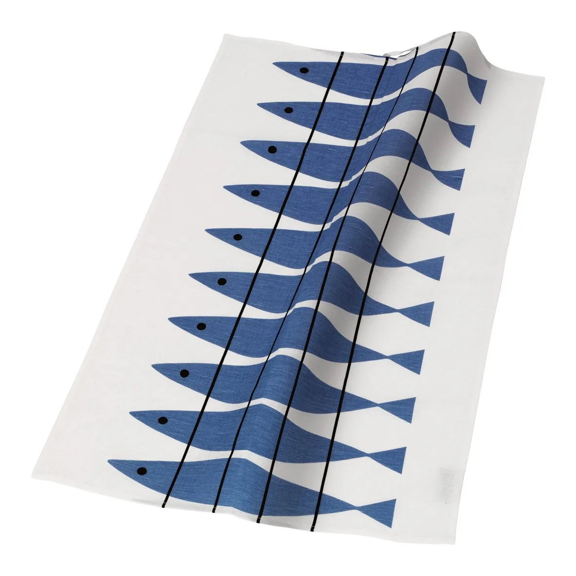 Sill kitchen towel, white-blue Almedahls