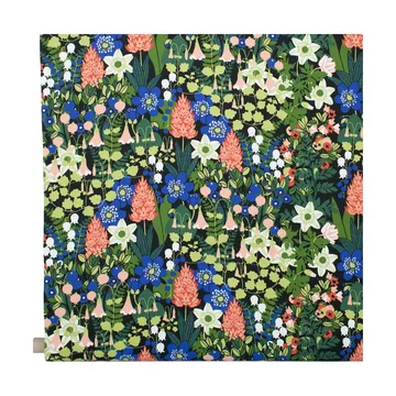 Skogen fabric - Black-green-pink - Almedahls