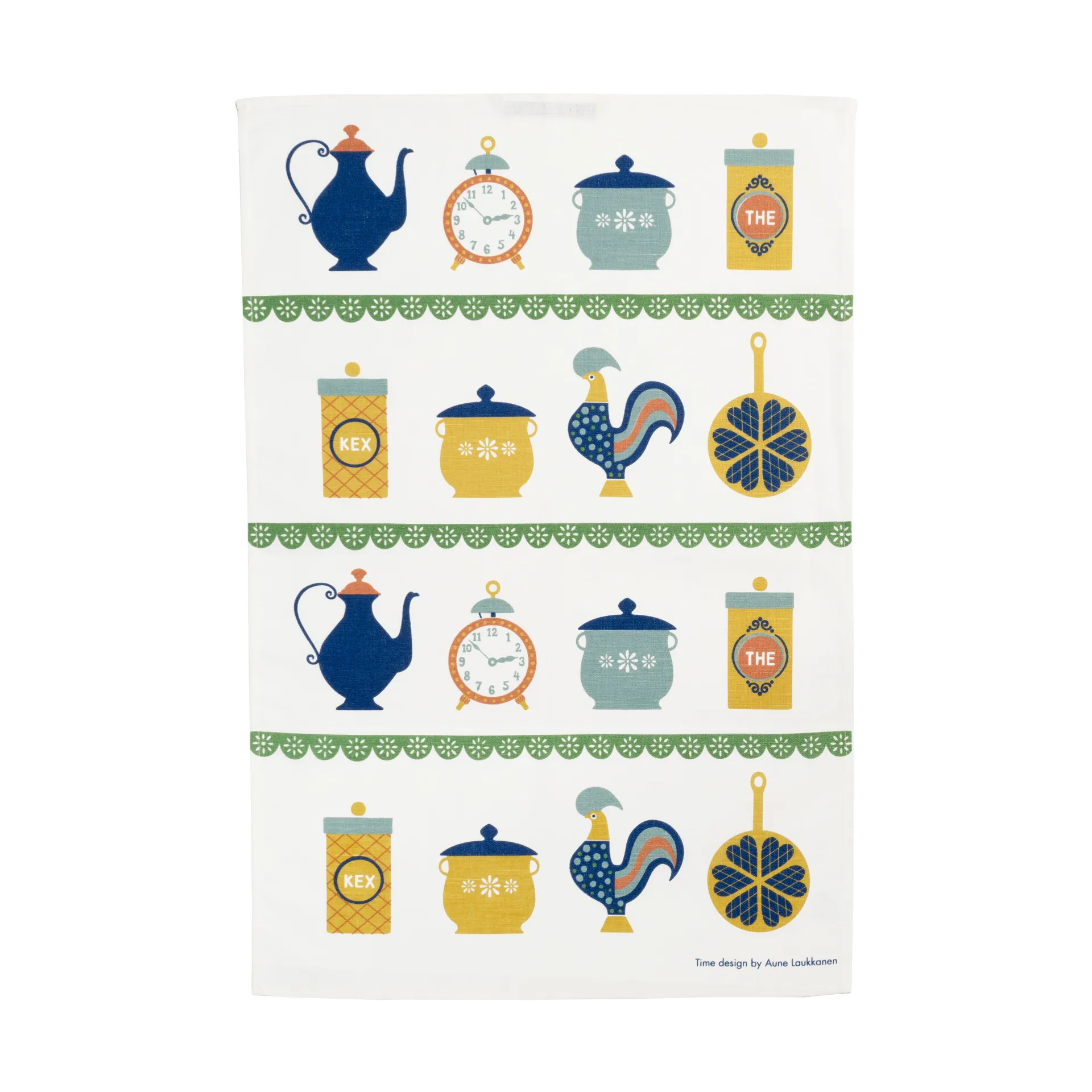 Time kitchen towel 47x70 cm, Blue-yellow Almedahls