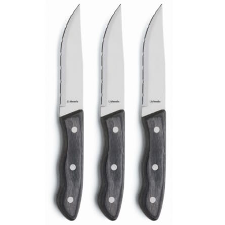 Hercule Grill knife XXL 3-pack, Black Amefa