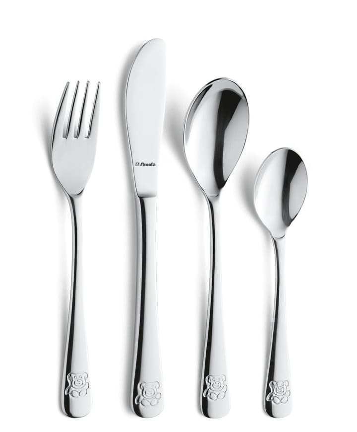 Teddy Children's Cutlery 4 pieces, Stainless steel Amefa