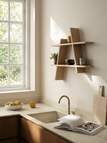 A-Shelf wall shelf Large 78x12x67 cm - Oak - Andersen Furniture