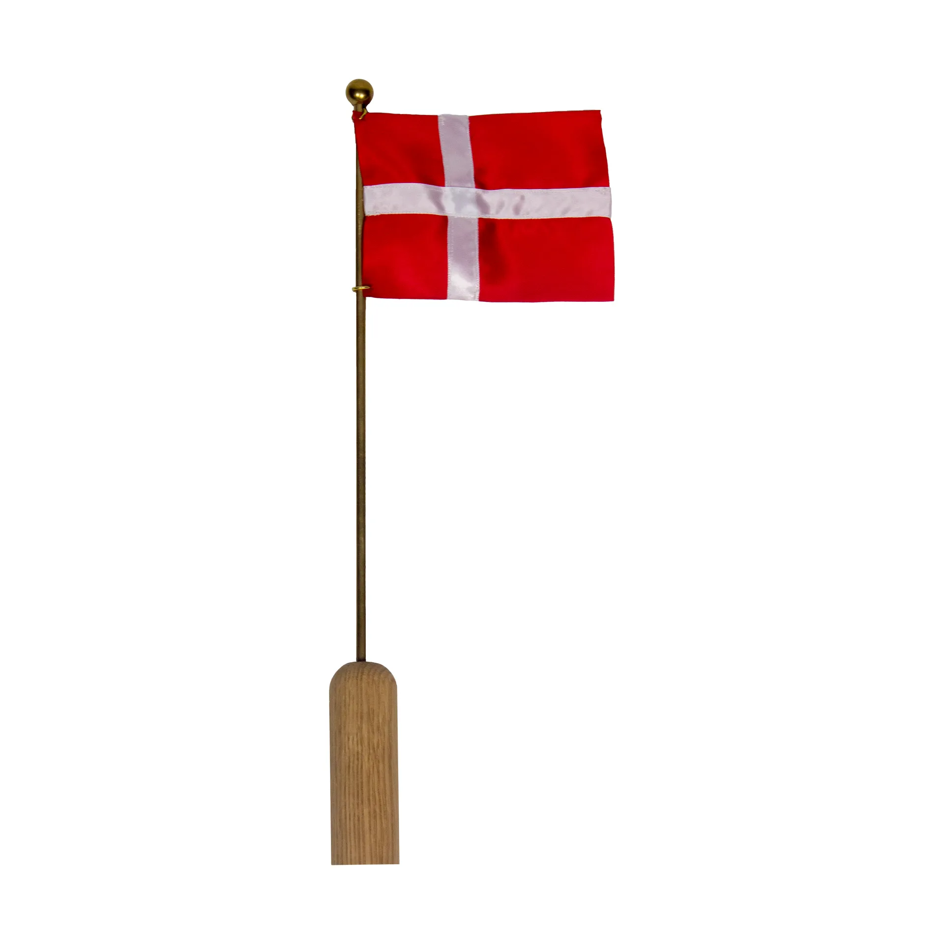Celebrating Denmark flag 40 cm, Oak-brass Andersen Furniture